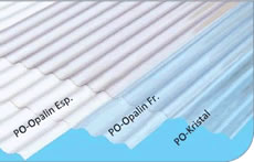 PO Galvanizli sac tipi profillere sahip örtüler için uygundur.